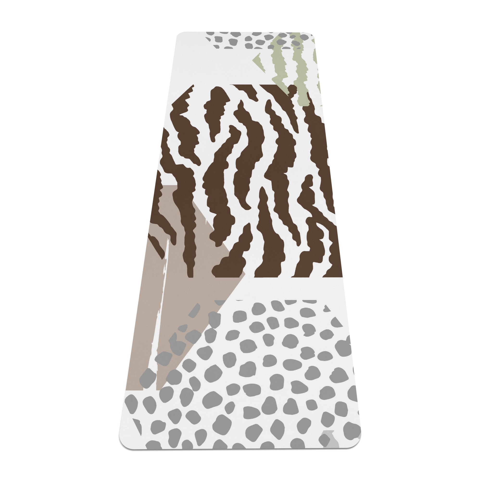Uniquely You Yoga Mat / Brown Geometric Fitness Mat