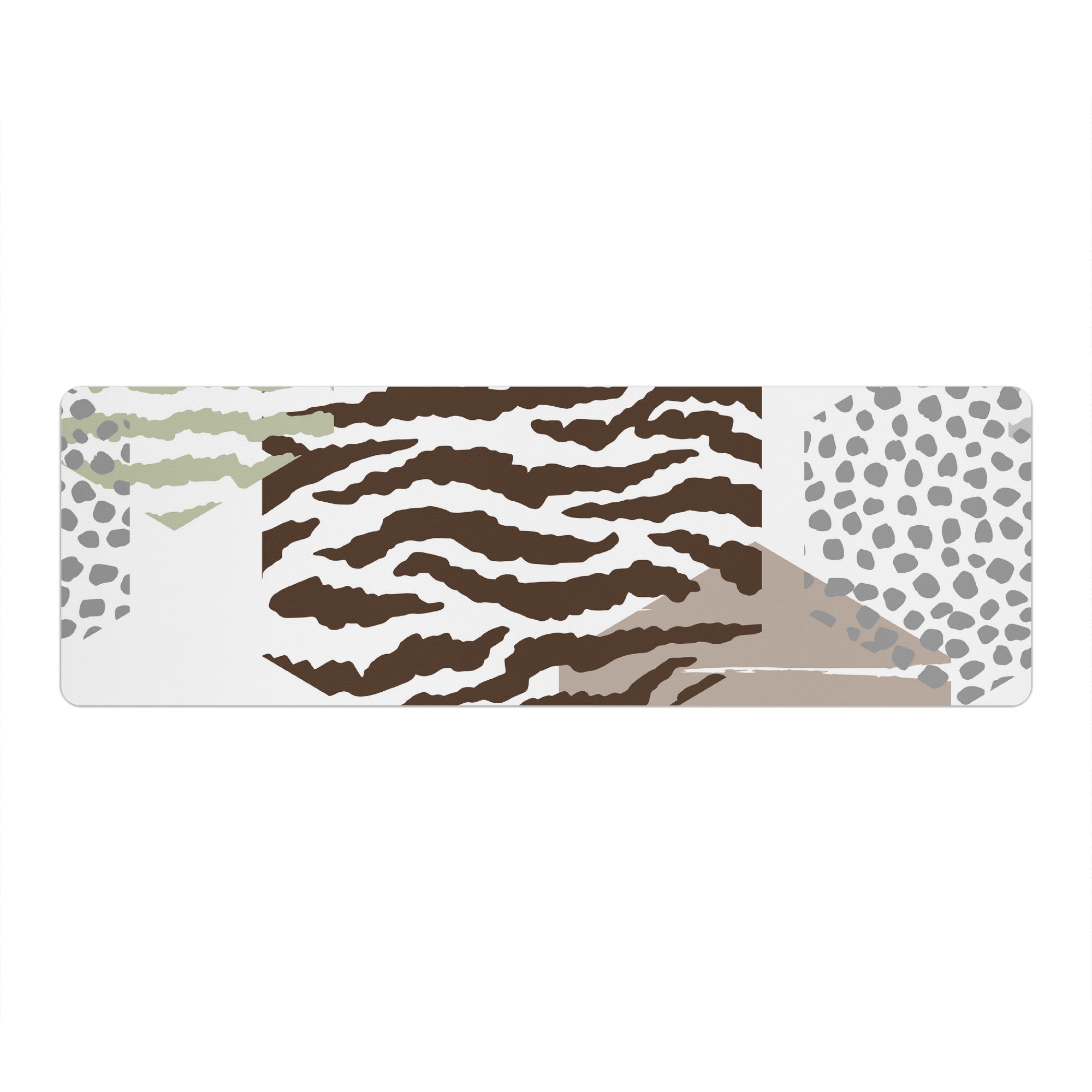 Uniquely You Yoga Mat / Brown Geometric Fitness Mat