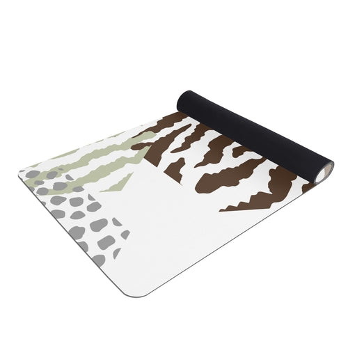 Uniquely You Yoga Mat / Brown Geometric Fitness Mat