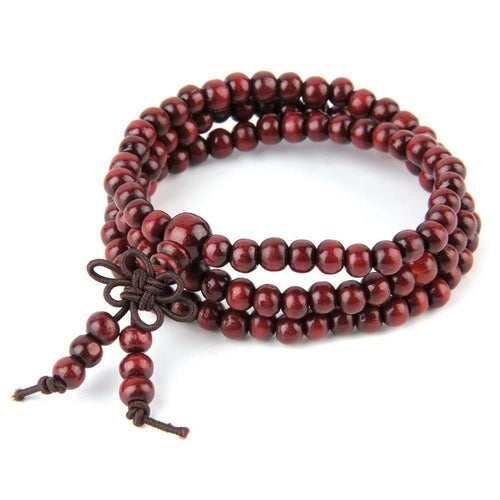 Natural Sandalwood Buddhist Buddha Meditation 108 beads bracelet