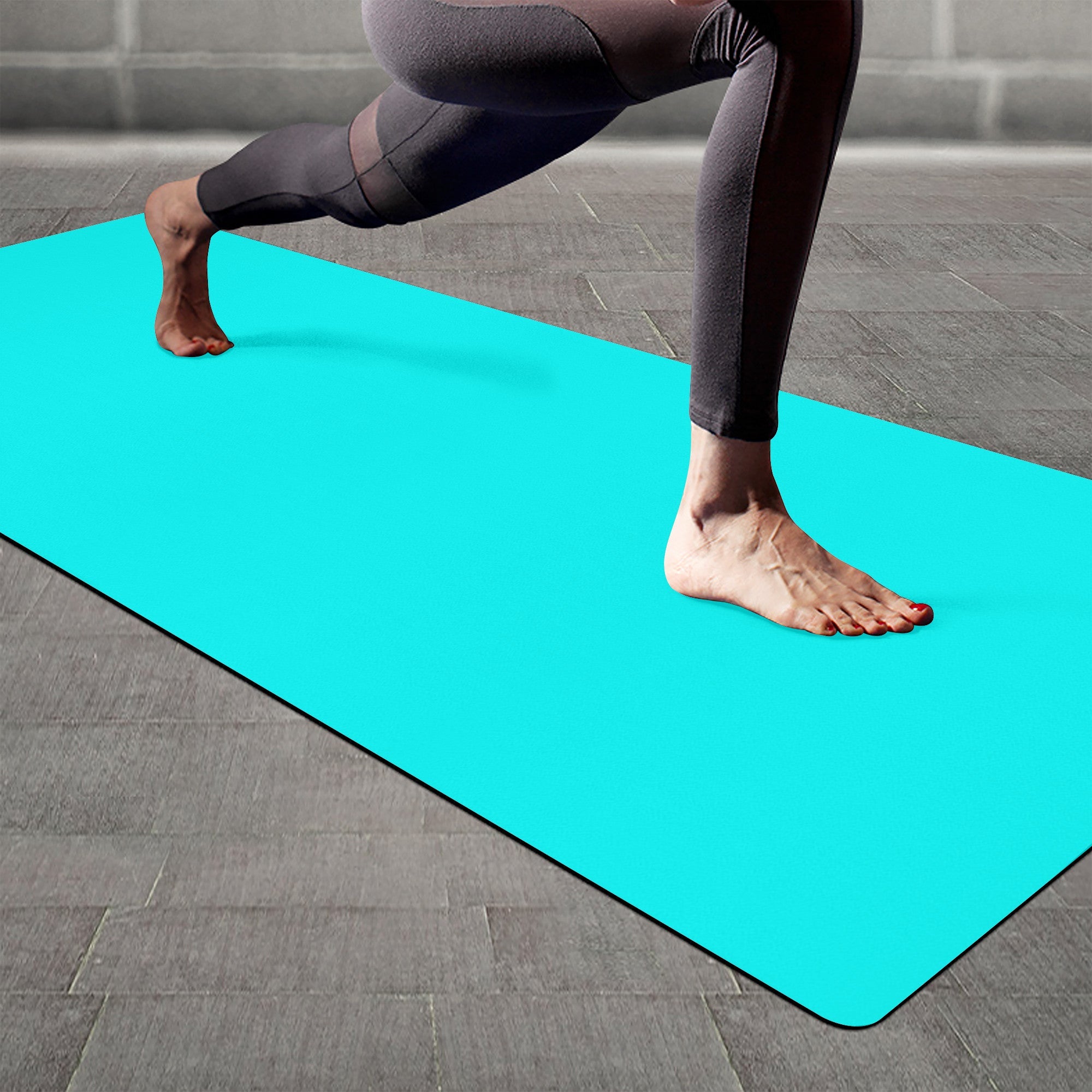 Uniquely You Yoga Mat, Aqua Green Fitness Mat