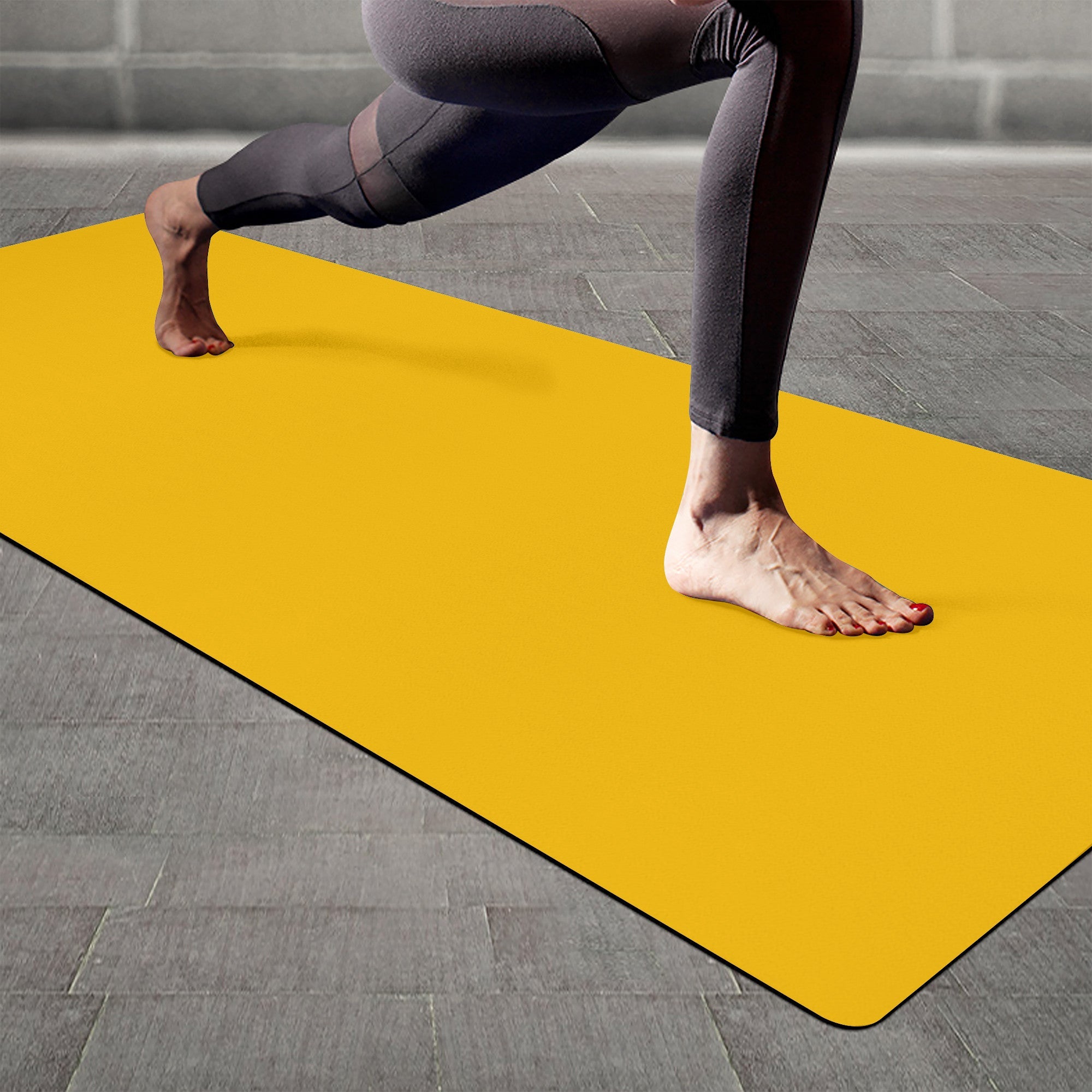 Uniquely You Yoga Mat / Amber Orange Non-Slip Fitness Mat