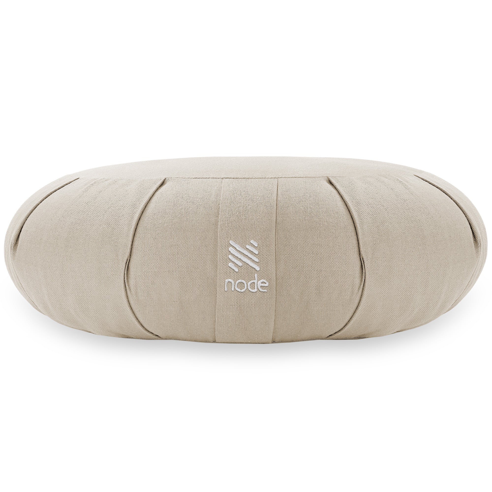 17" Crescent Organic Cotton Buckwheat Hull Meditation Cushion Pillow